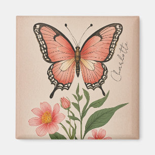 Crimson Serenade Personalised Magnet