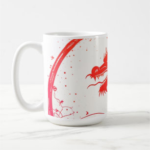 Crimson Serpent Emblem Coffee Mug