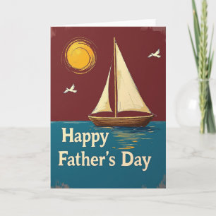 Crimson Sky Fathers Day Card