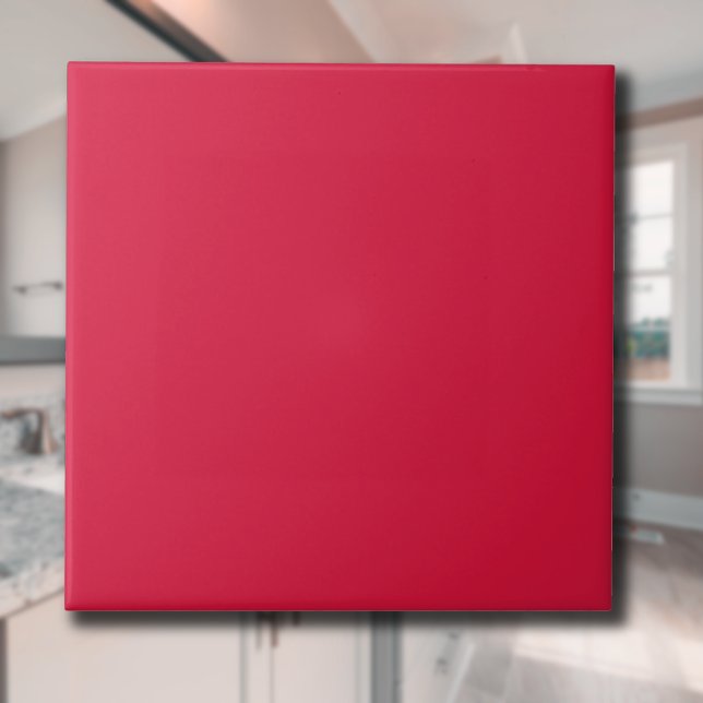 Crimson Solid Colour | Classic | Elegant Ceramic Tile (Creator Uploaded)