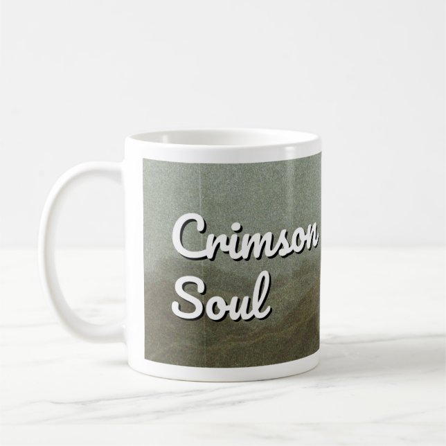 Crimson Soul – Red Umbrella Mug for Anime Lovers (Left)