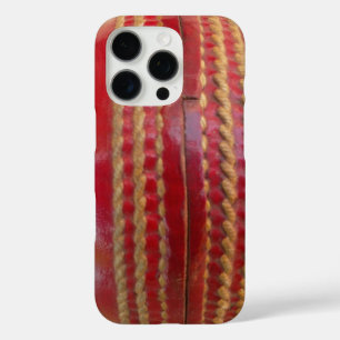 Crimson Stitch Focus: Close-Up of Cricket's Heart iPhone 16 Pro Case