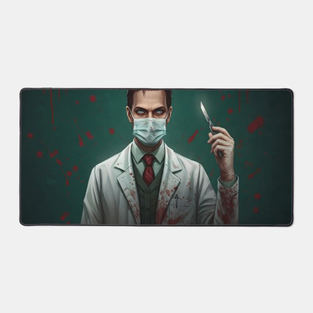 Crimson Surgeon Desk Mat (Front)