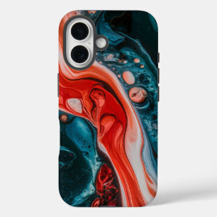Crimson Tide Abstract iPhone 16 Case
