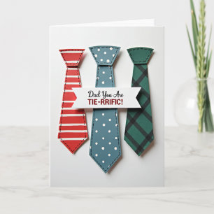 Crimson Tie Sweet Fathers Day Card