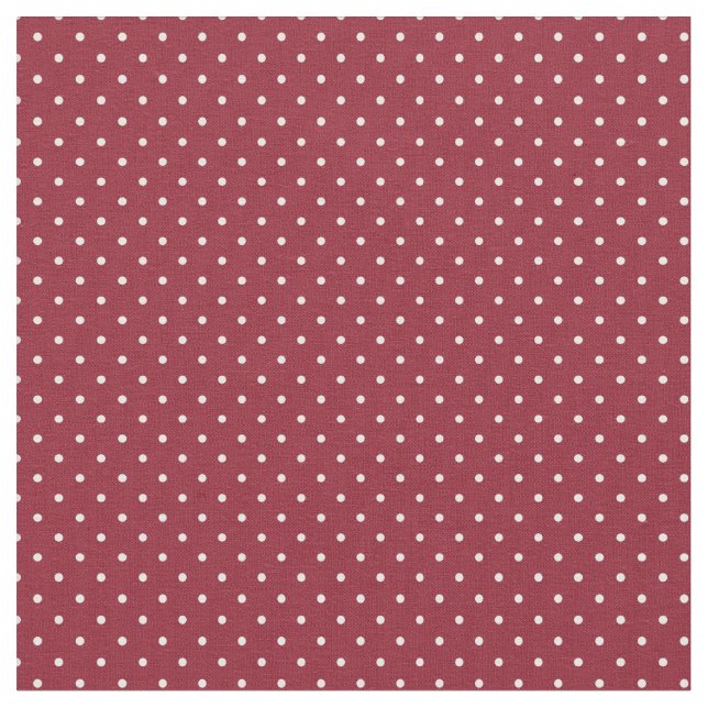 Crimson Tiny Dots Fabric (Close Up)