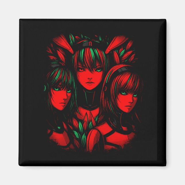 Crimson Trinity Magnet (Front)