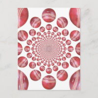 Crimson Vortex: Beautiful Red Cricket Ball Art