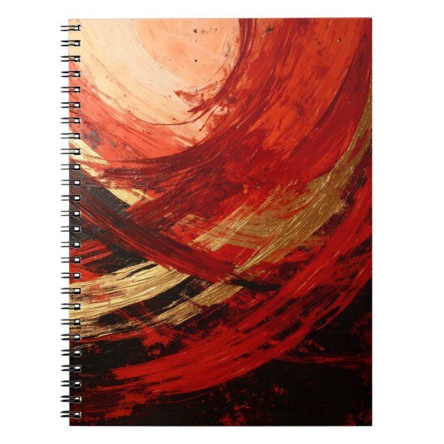 Crimson Vortex Notebook (Front)