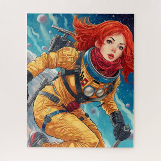 Crimson Voyager: Beyond the Stars Jigsaw Puzzle