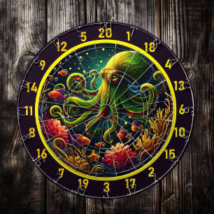 Crimson Wave Octopus Dartboard
