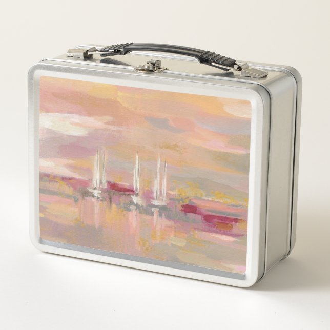 Crimson Waves Metal Lunch Box (Front)