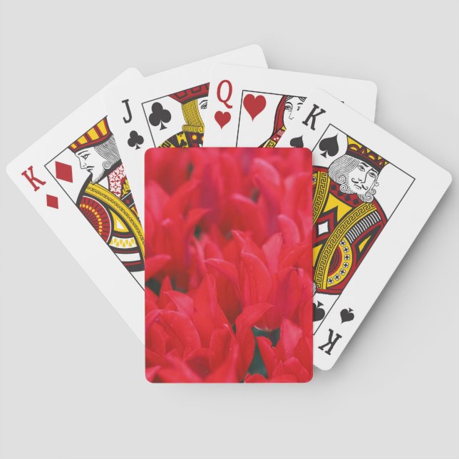 Crimson Waves  Playing Cards (Back)