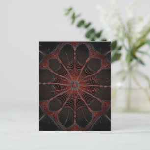 Crimson Web: Fractal Dance with the Redback Spider