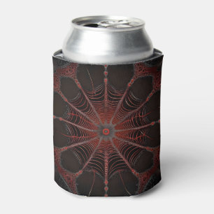 Crimson Web: Fractal Dance with the Redback Spider Can Cooler