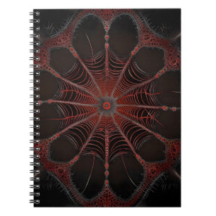 Crimson Web: Fractal Dance with the Redback Spider Notebook
