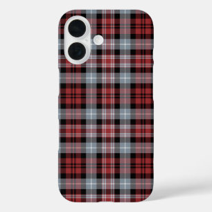 Crimson White and Black Plaid iPhone 6 Plus Case