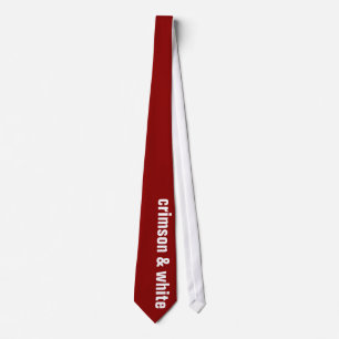 crimson & white tie