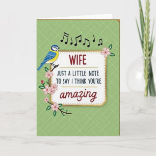 Crimson Wife Amazing Note Card