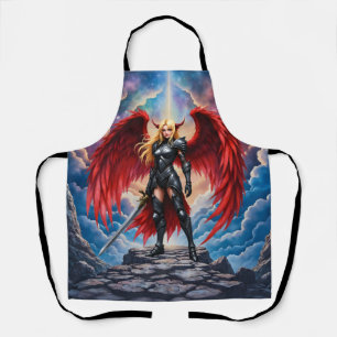 Crimson Wing – Fallen Angel Warrior. Apron