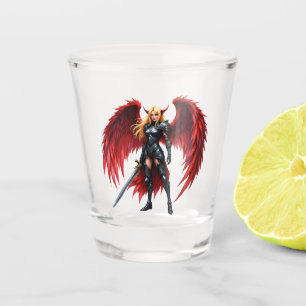 Crimson Wing – Fallen Angel Warrior. Shot Glass