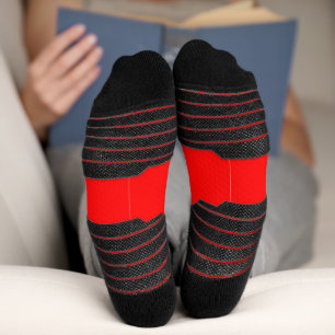 Crimsoned Red Name Athletic   Socks