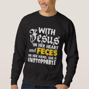 Cringe Jesus Meme Oddly Specific Stupid Weird Humo Sweatshirt