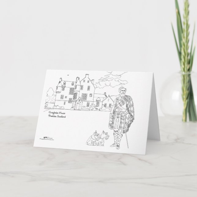 Cringletie House Scotland Card (Front)