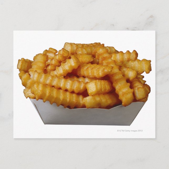 Crinkle-cut french fries postcard (Front)