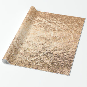Crinkled Gold Texture Wrapping Paper