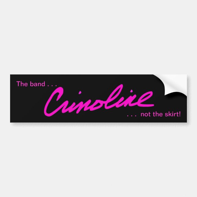 Crinoline Bumper Sticker (Front)