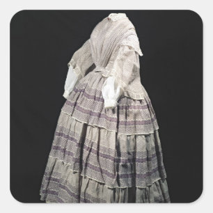 Crinoline dress, 1850-60 square sticker