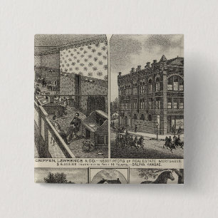 Crippen, Lawrenceand County, Salina Trehill Farm 15 Cm Square Badge