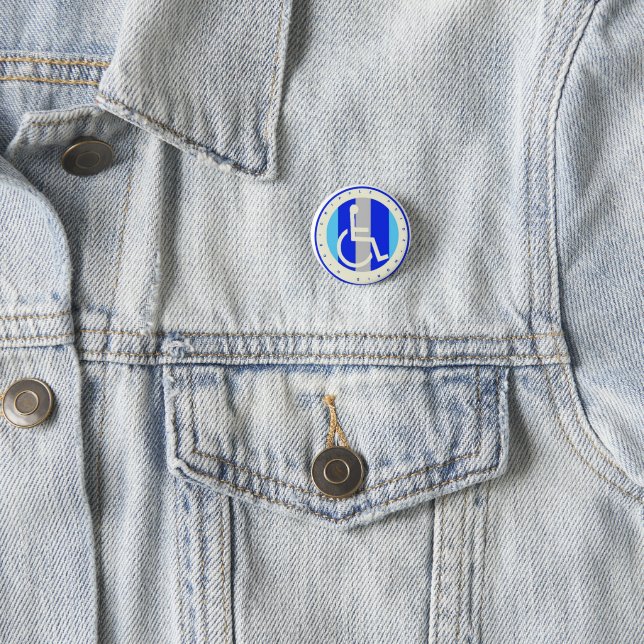 Cripple Pride World Wide 3 Cm Round Badge (In Situ)