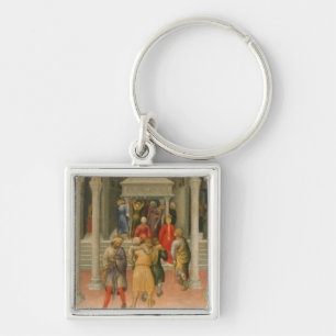 Crippled and Sick Cured at Tomb of St. Nicholas Key Ring