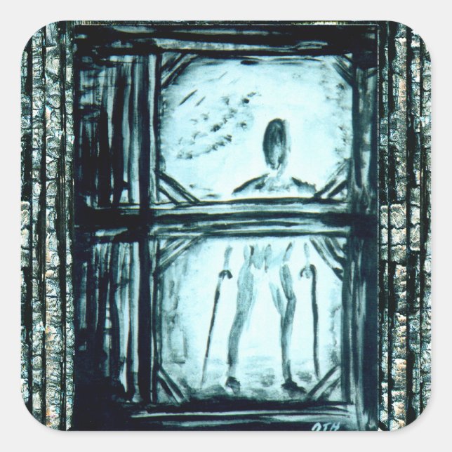 Crippled Man II Square Sticker (Front)