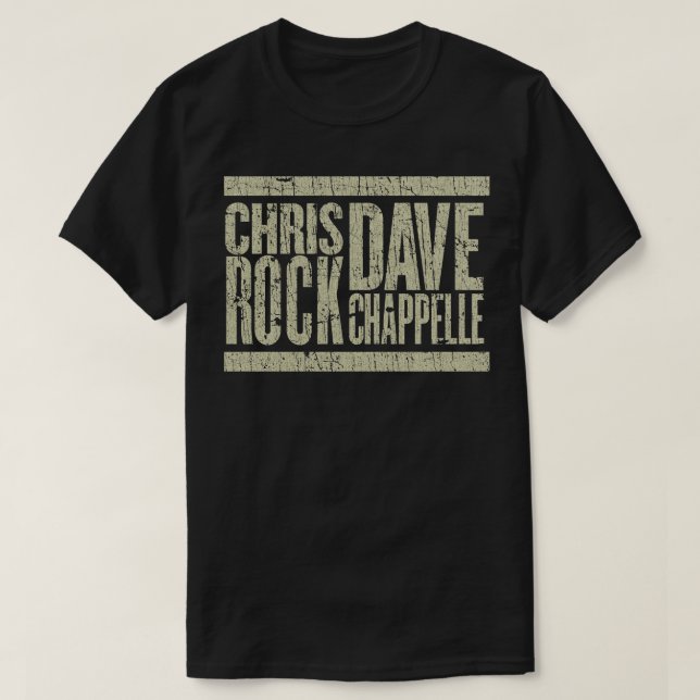 Cris Rock Dave Chappelle VINTAGE RETRO STYLE T-Shirt (Design Front)