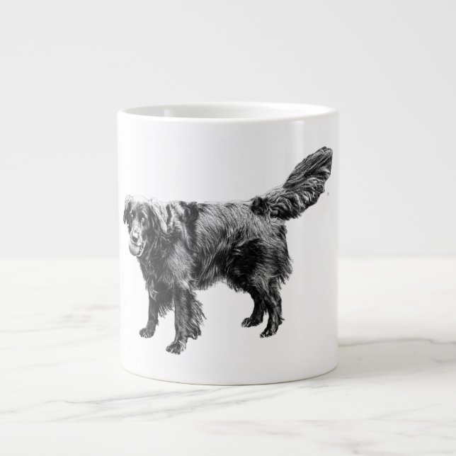 Crisp Air, Joyful Fetch Large Coffee Mug (Front)