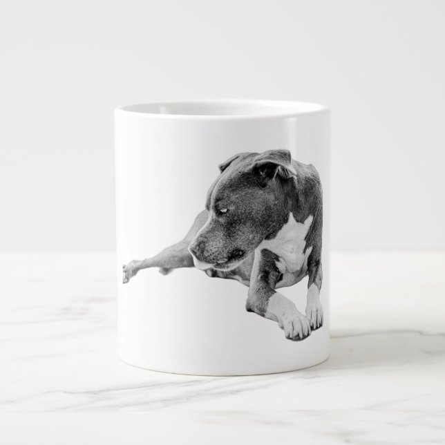 Crisp Air, Steady Gaze Large Coffee Mug (Front)