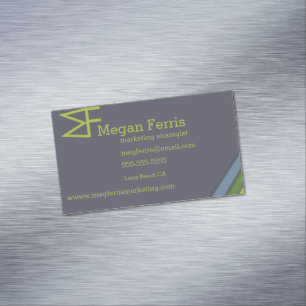 Crisp and Dramatic Magnetic Business Card