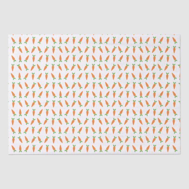 Crisp Baby Carrots Easter Gifts for Easter Basket Tissue Paper (Front)