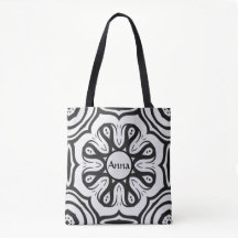 Crisp Black and White Abstract Design