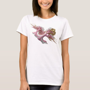 Crisp Gold ABSTRACT ART Wearable Art T-Shirt
