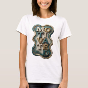 Crisp Gold MOTIVATED Graphic Tee