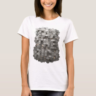 Crisp Grey TAX THE RICH Quote Design T-Shirt
