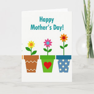 Crisp Happy Mothers Day Card