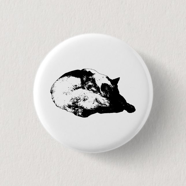 crisp line charm 3 cm round badge (Front)