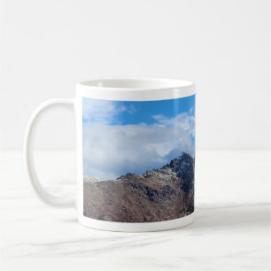 Crisp Mountain Landscape with Blue Sky Coffee Mug