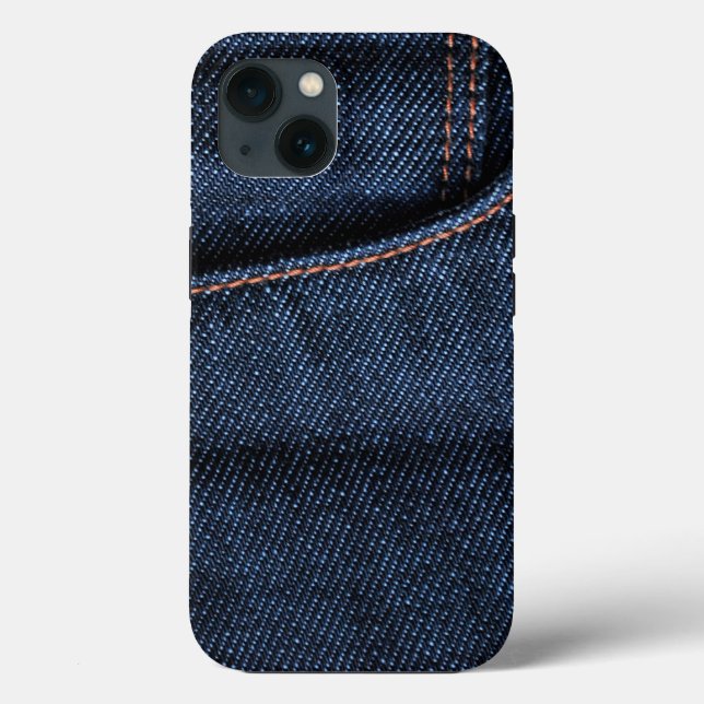 Crisp New Blue Jeans Pocket Case-Mate iPhone Case (Back)
