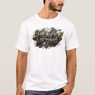 Crisp Orange HEAVY LIFTING Statement Tee